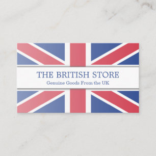 British / UK Flag Customizable Business Card