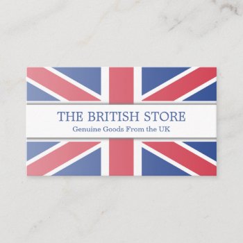 British / Uk Flag Customizable Business Card by ImageAustralia at Zazzle