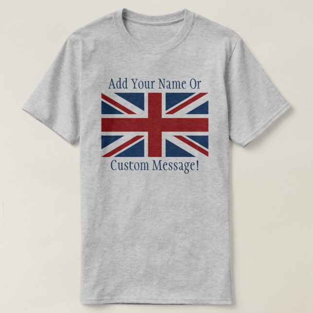 British UK Flag T-Shirt (Design Front)