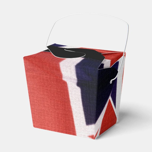 British UK Union Jack or Union Flag Patriotic Favor Boxes (Front Side)