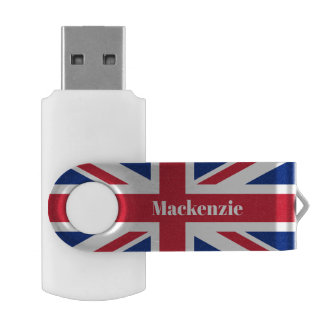 British UK United Kingdom Union Jack Flag Flash Drive