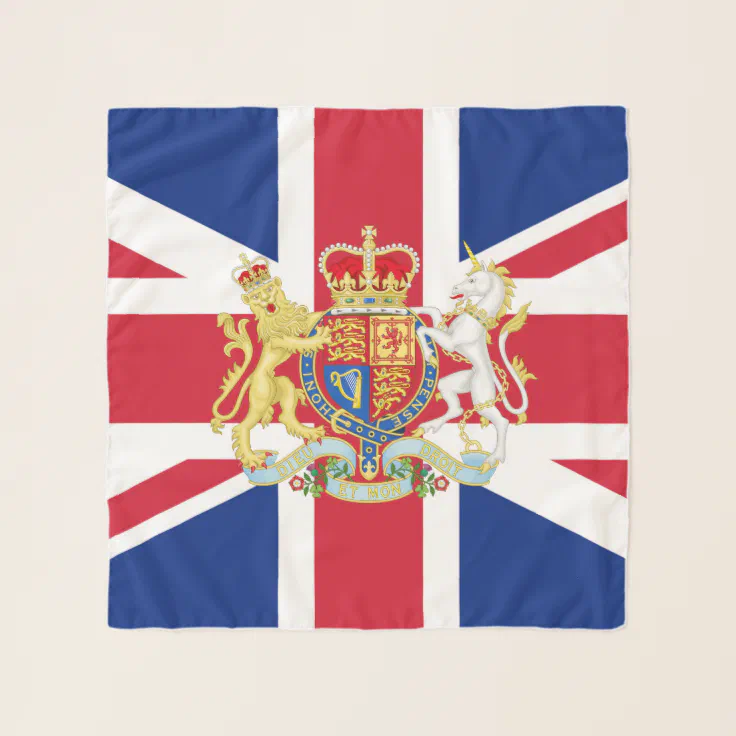 Diff Colors Avail UK British Flag Union Jack Small Print Fashion Scarf 