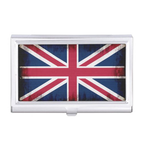 British Union Flag Union Jack Patriotic Design Case For Business Cards