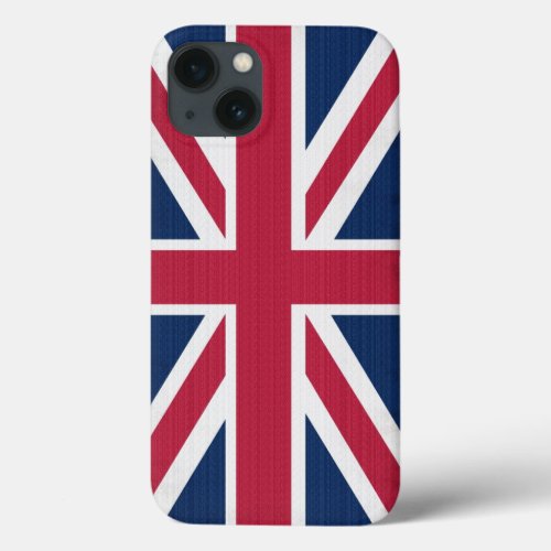 British Union Flag Union Jack Patriotic Design iPhone 13 Case
