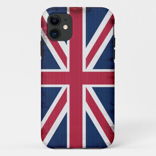 British Union Flag Union Jack Patriotic Design iPhone 11 Case