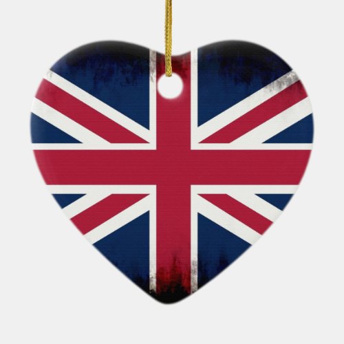 British Union Flag Union Jack Patriotic Design Ceramic Ornament