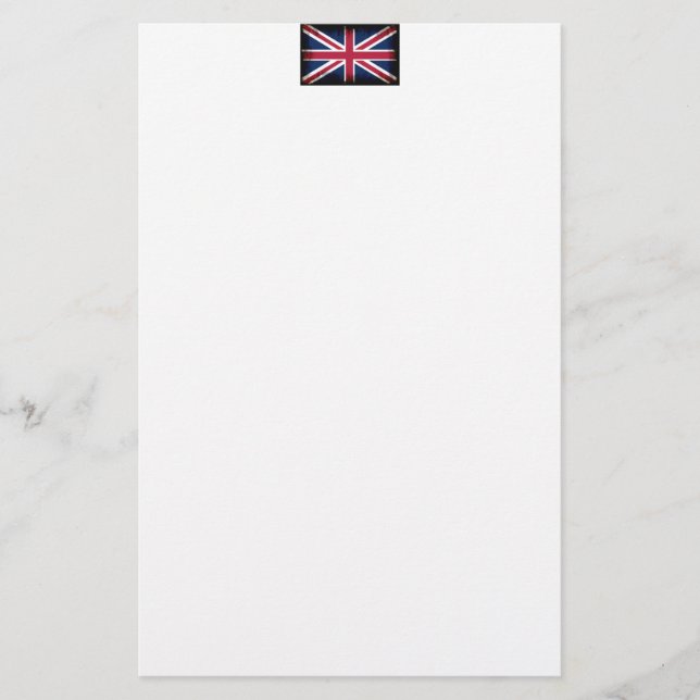 British Union Flag Union Jack Patriotic Design Stationery (Front)