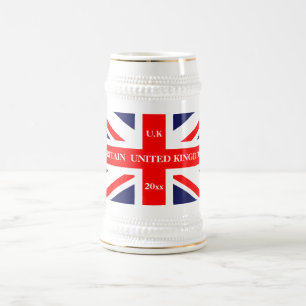 British Union Jack Britain London flag Beer Stein