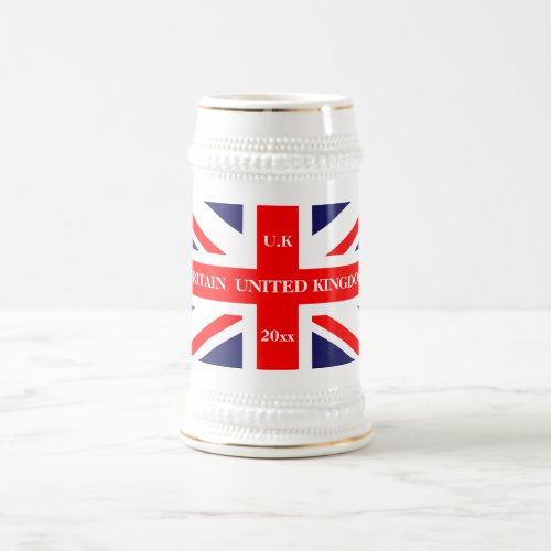 British Union Jack Britain London flag Beer Stein