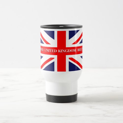 British Union Jack Britain London flag Travel Mug