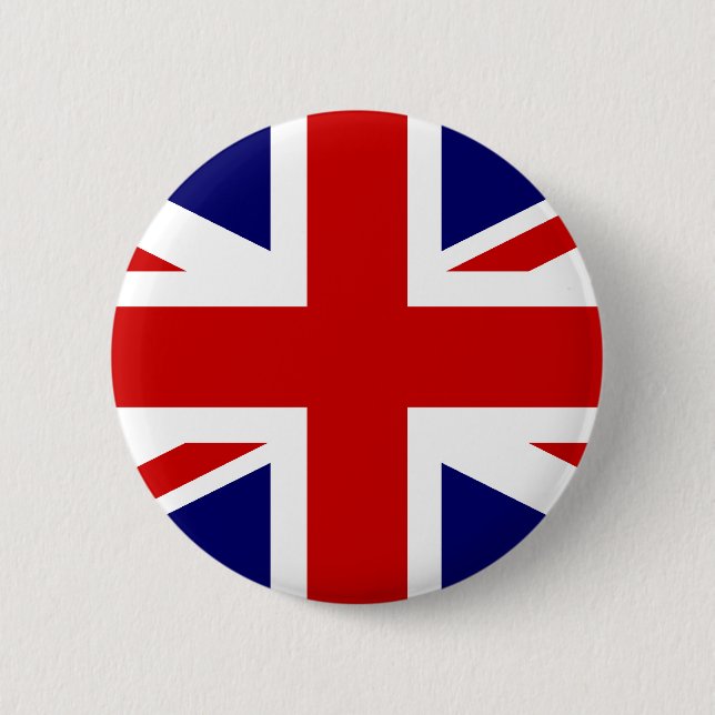 British Union Jack Button Badge Pin (Front)
