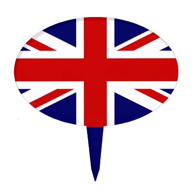 British Union Jack Cake Pick (Front)