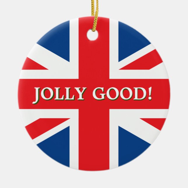 British Union Jack Ceramic Ornament (Front)