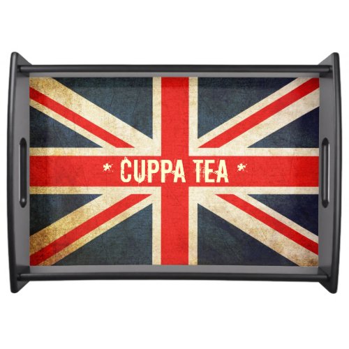 British Union Jack CUPPA TEA Serving Tray