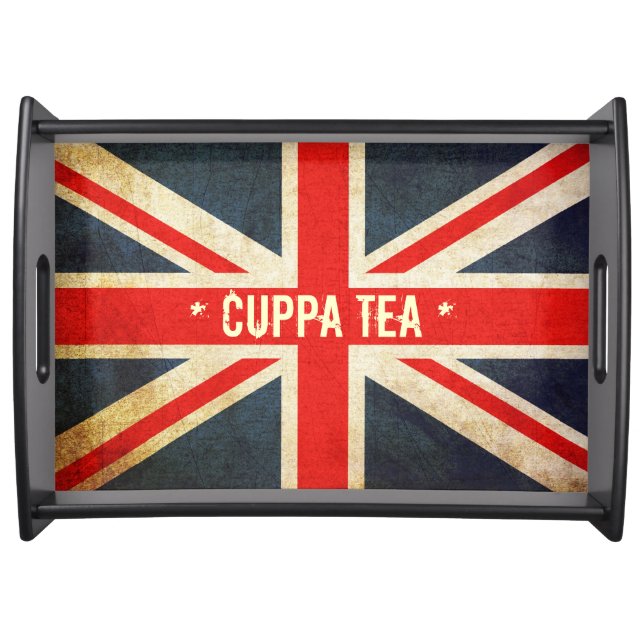 British Union Jack CUPPA TEA Serving Tray (Front)