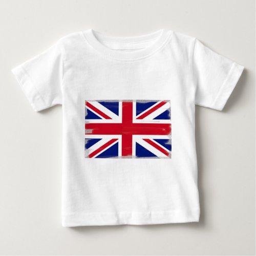 British Union Jack Flag Baby T_Shirt