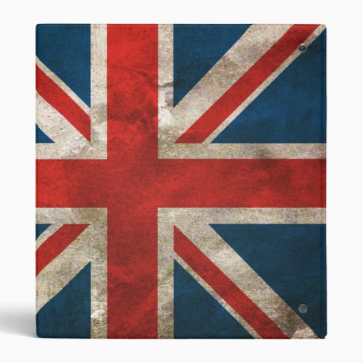 British Union Jack Flag Binder | Zazzle