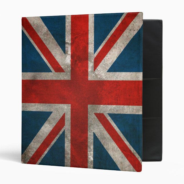 British Union Jack Flag Binder (Front/Inside)