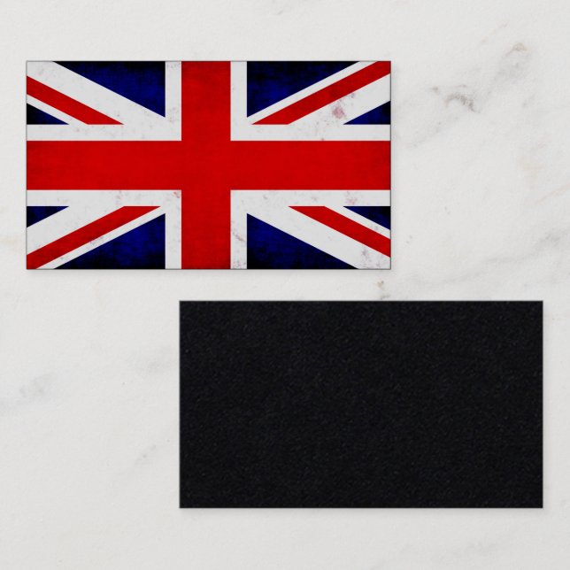 British Union Jack Flag Business Card (Front/Back)