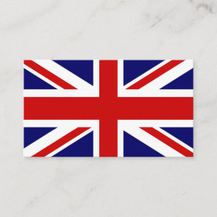 British Union Jack flag business card template