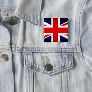 British Union Jack Flag Button