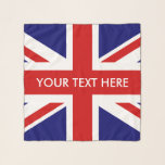 British Union Jack flag custom chiffon scarf<br><div class="desc">British Union Jack flag custom chiffon scarf. Custom transparent scarves for trendy fashion men and women. Available in different sizes, colors and shapes. Cool Birthday and Holiday gift idea for her. Create unique scarves for yourself, wife, friend, coworker, wedding bride, mom, sister, daughter, bridesmaids, pet, dog etc. English pride design....</div>