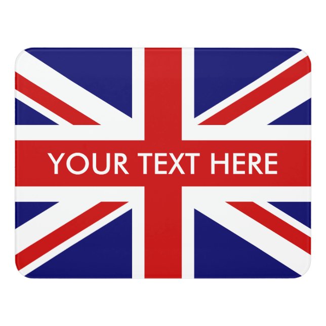 British Union Jack flag custom door room sign (Contemporary Front)