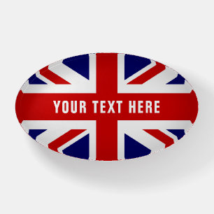British Union Jack flag custom paperweight gift