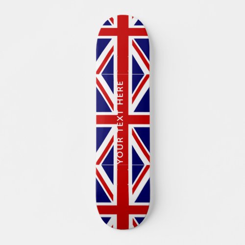 British Union Jack flag custom skateboard deck