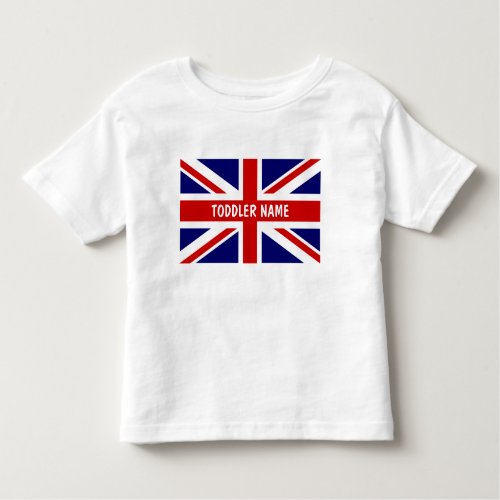 British Union Jack flag custom toddler t shirt