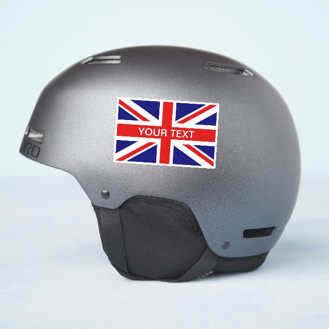 British Union Jack Flag custom vinyl sticker (Helmet Side)