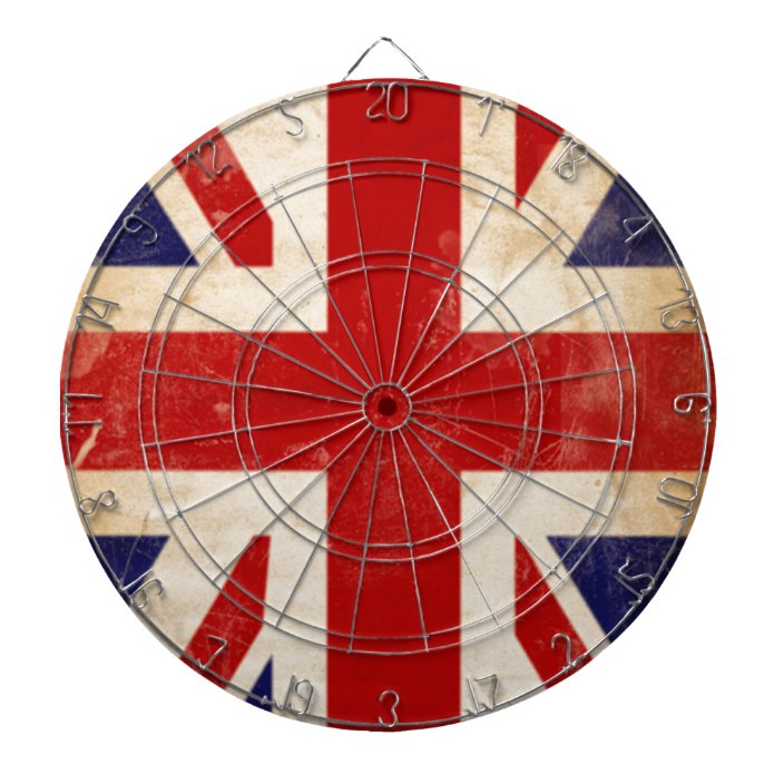 British Union Jack Flag Dart Board