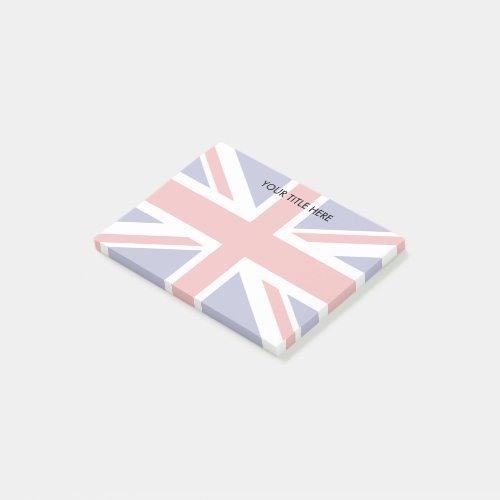 British Union Jack flag design Personalized Post_it Notes
