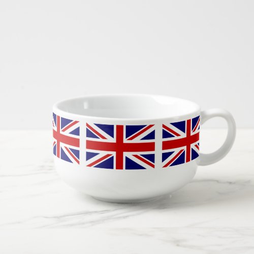 British Union Jack flag dinner bowl soup mug