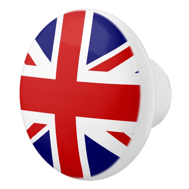 British Union Jack flag door and drawer pull knobs (Right)