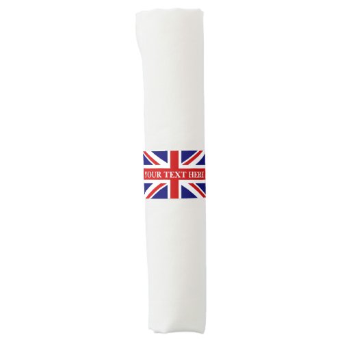 British Union Jack flag Ebglish pride napkin bands