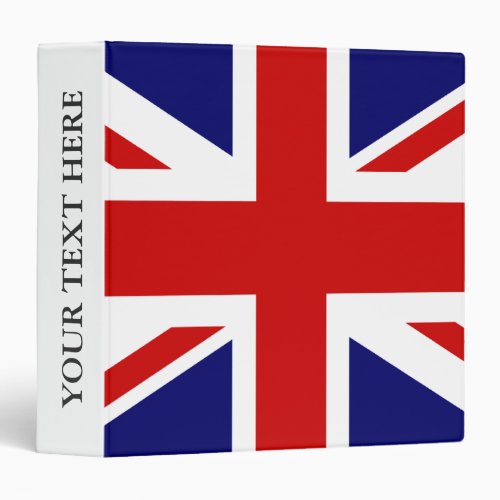 British Union Jack flag English pride Binder