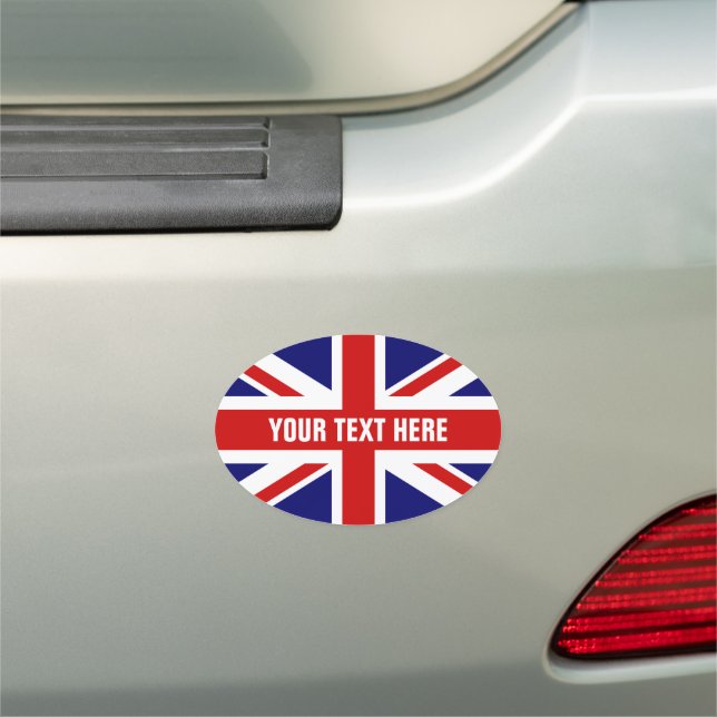 British Union Jack flag English pride bumper Car Magnet (In Situ)