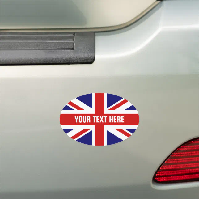 British Union Jack flag English pride bumper Car Zazzle