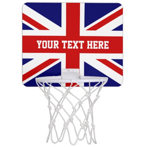 British Union Jack flag English pride custom Mini Basketball Hoop