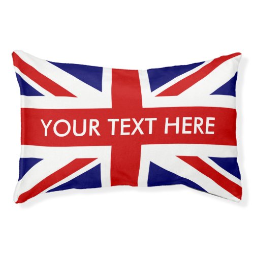 British Union Jack flag English pride custom Pet Bed