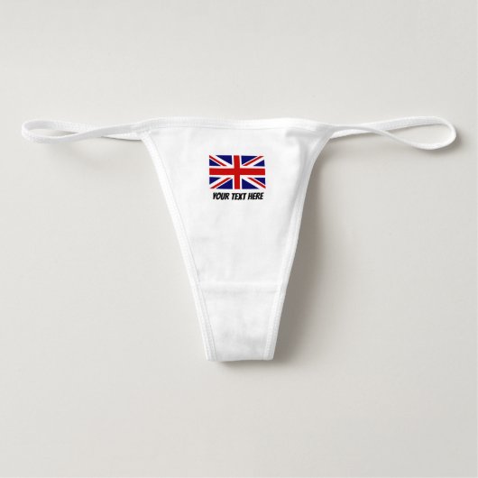 British Union Jack flag English pride Thong (Front)