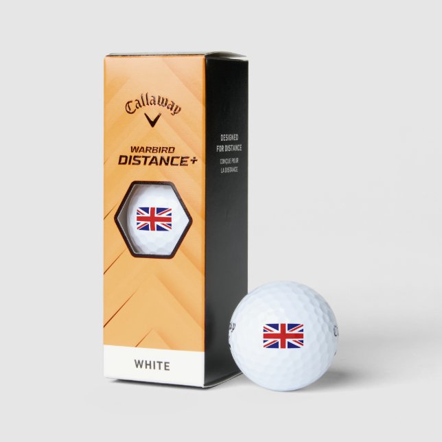 British Union Jack Flag Golf Balls (Packaging)