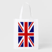British Union Jack flag grocery shopping bag