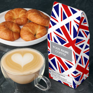 British union jack flag ground coffee gift box