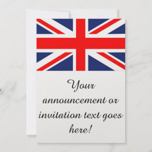 British Union Jack Flag Invitation