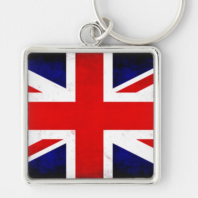 British Union Jack Flag Keychain (Front)