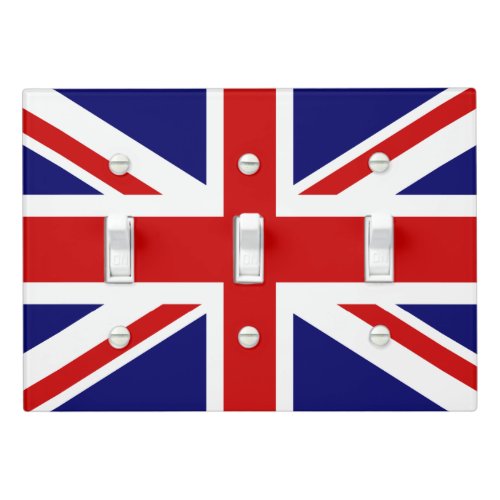 British Union Jack flag light switch cover