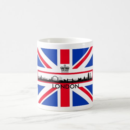 British Union Jack Flag London Eye Skyline Mug