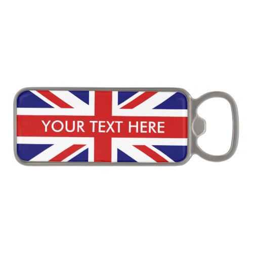 British Union Jack flag magnetic bottle opener